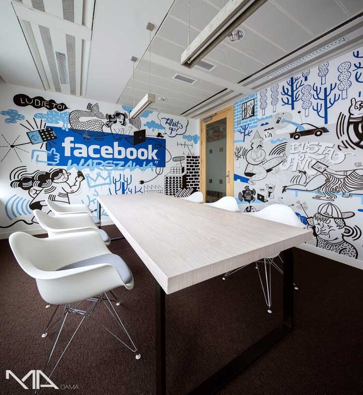 超萌卡通图形创意 Facebook波兰办公室：你就是主角