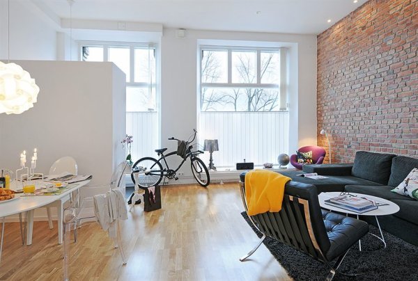 瑞典现代小户型公寓室内设计