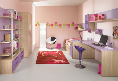 漂亮的紫色调室内设计欣赏