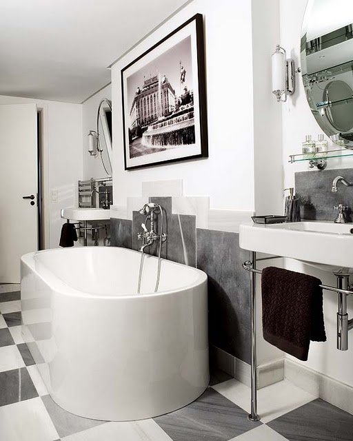 Art Deco装饰艺术风格浴室设计