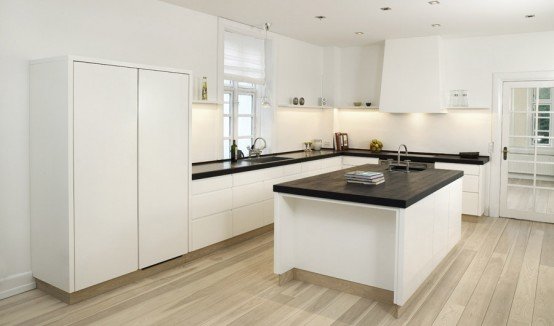 斯堪的纳维亚风格：时尚白色厨房设计